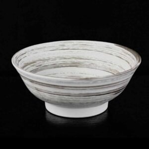 Udon Schale | Porzellan | Grau
