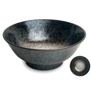Ramen Schale | Porzellan | Schwarz-Weiß