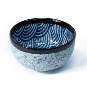 Schale Blaue Welle