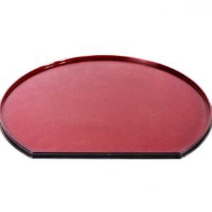 Tablett | Halbrund | Rot