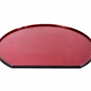 Tablett | Halbrund | Rot