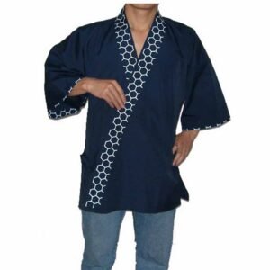 Asiatischer Arbeitskittel | Blau