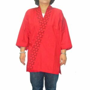 Asiatischer Arbeitskittel | Rot