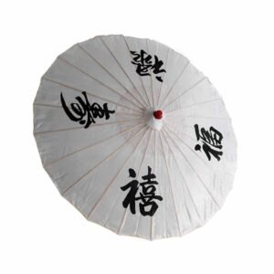 Japanischer Regenschirm | Weiß
