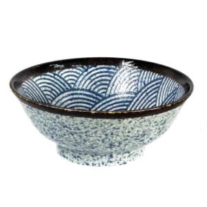 Udon Bowl | Blue Wave | Porcelain