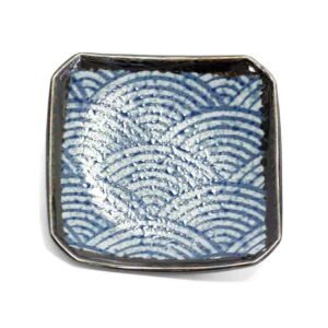 Teller | Blaue Welle