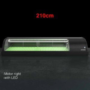 Sushi Schauvitrine | 2,1 M | Recht Mit LED