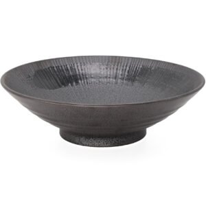 Flache Schale | Schwarz