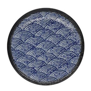 Teller | Blaue Welle | Rund